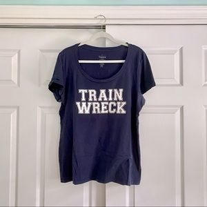 torrid “train wreck” tee